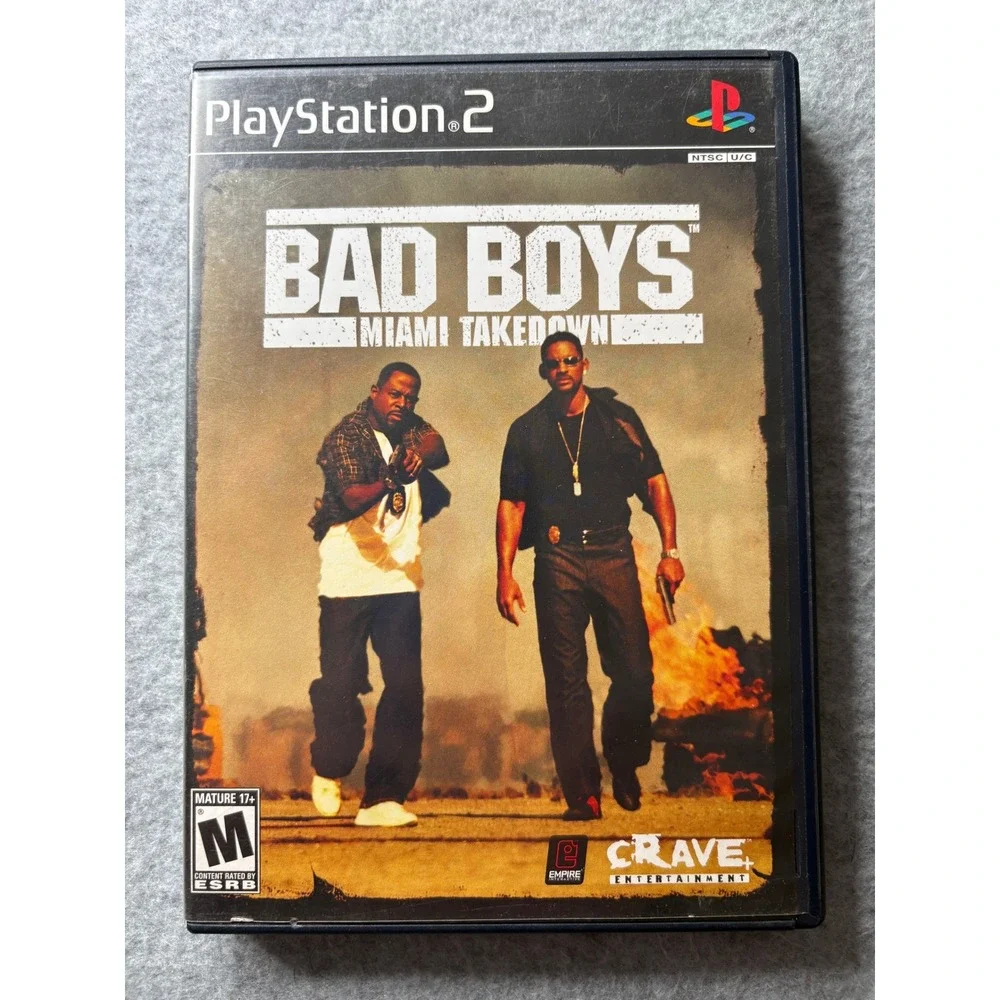 Bad Boys Miami Takedown Sony PlayStation 2 PS2 Game CIB Complete Manual 2004